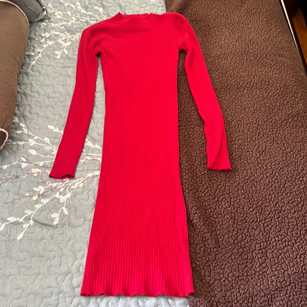 Classic Red Bodycon Dress
